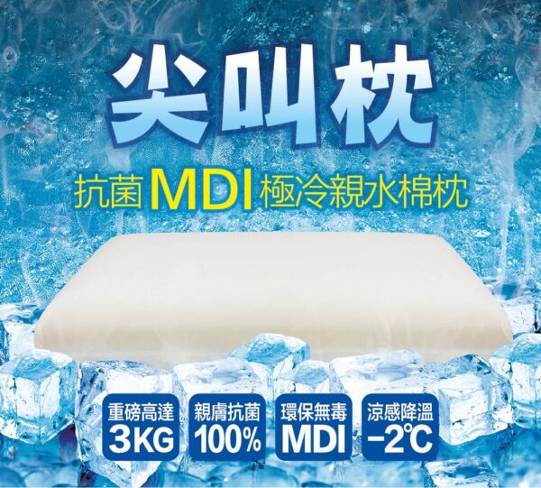 床墊推薦｜凱旋極冷MDI親水綿抗菌尖叫枕｜凱旋名床